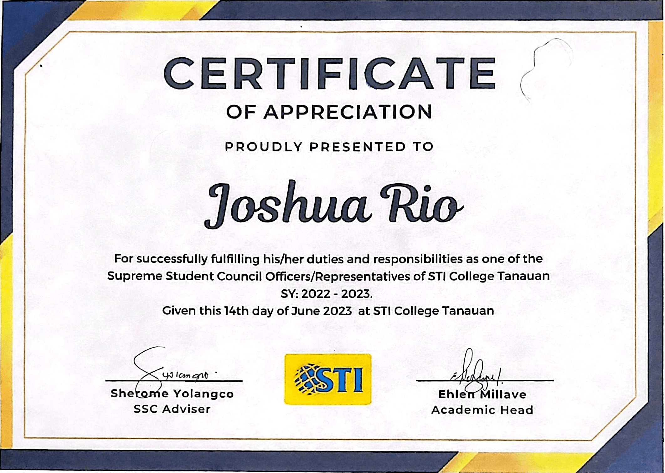 SSC Appreciation